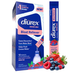Diurex paquete delantero con diseño frutos rojos mostrando presentación y conveniencia
