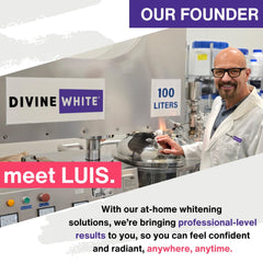 Persona sonriendo con alineadores limpios gracias a Divine White, aspecto renovado