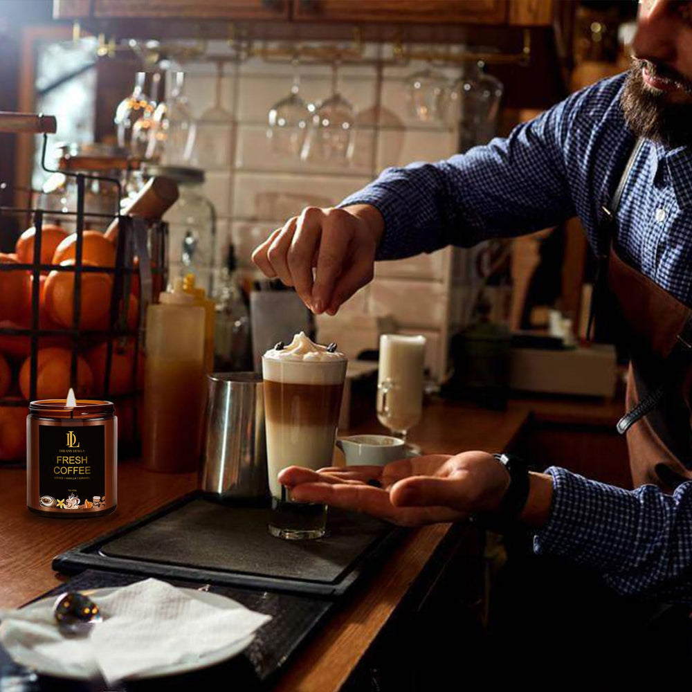DL DREAMY DEWLA vela junto a objetos para apreciar tamaño real y uso práctico