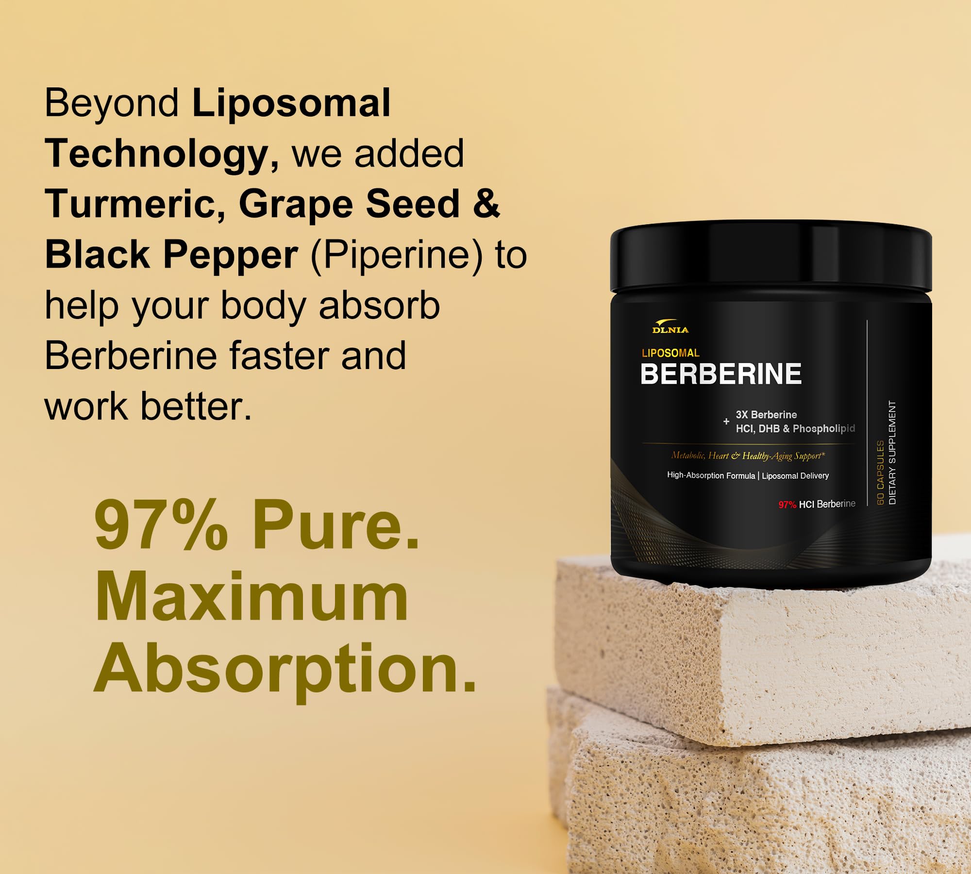 DLNIA ilustración liposomal mostrando entrega mejorada y absorción