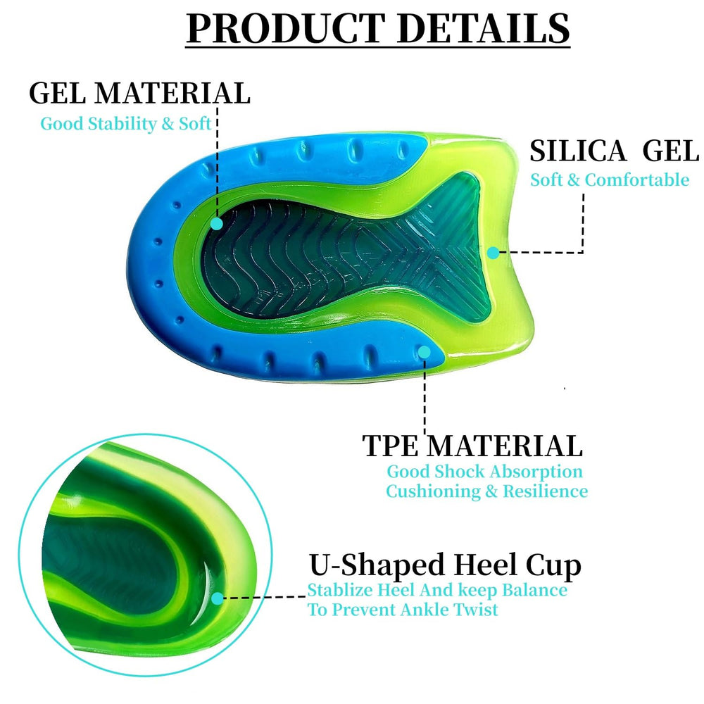 DLOSN copa de talón colocada en una zapatilla deportiva para mejor ajuste
