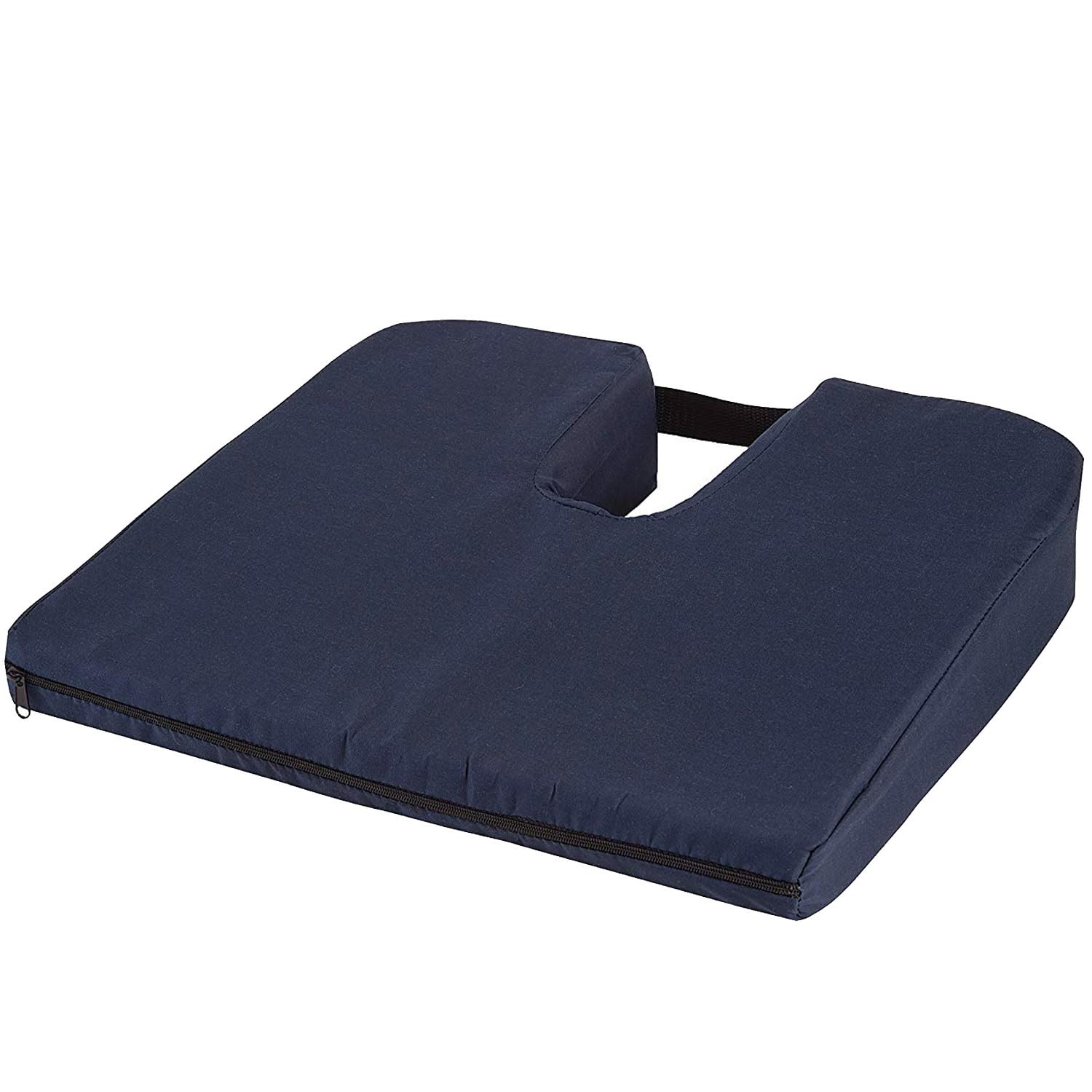 Cojín DMI frontal mostrando forma y tamaño, aporta soporte ergonómico