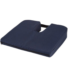 Cojín DMI frontal mostrando forma y tamaño, aporta soporte ergonómico