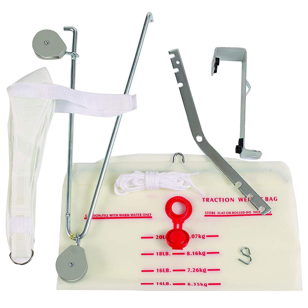 DMI polea y cuerda enfocadas para tracción cervical controlada