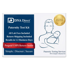 DNA Direct vista frontal del kit mostrando contenido y facilidad de uso