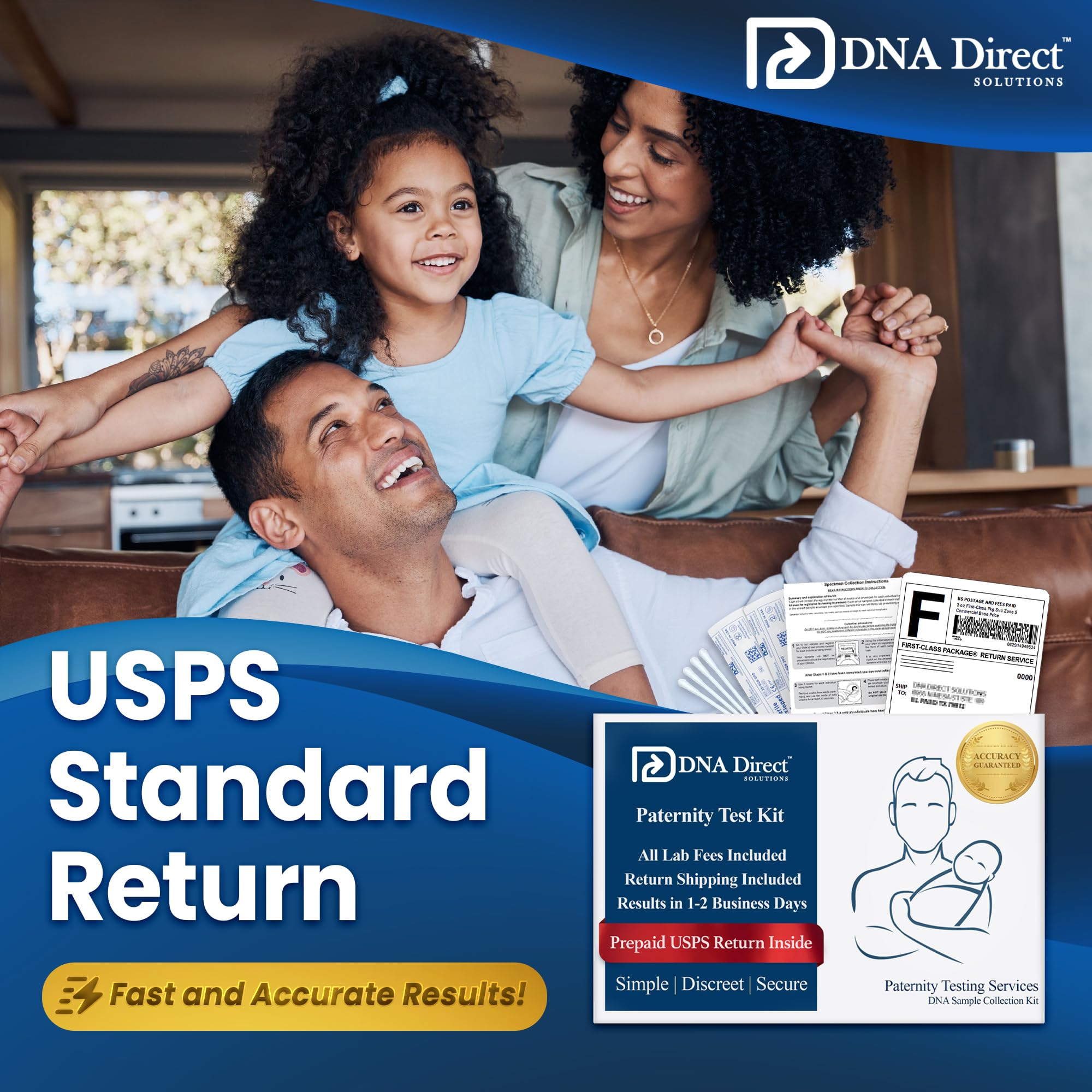 DNA Direct primer plano de hisopos bucales para toma indolora