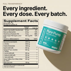 Do Vitamins comparación de tamaño y porción para 30 tomas por envase
