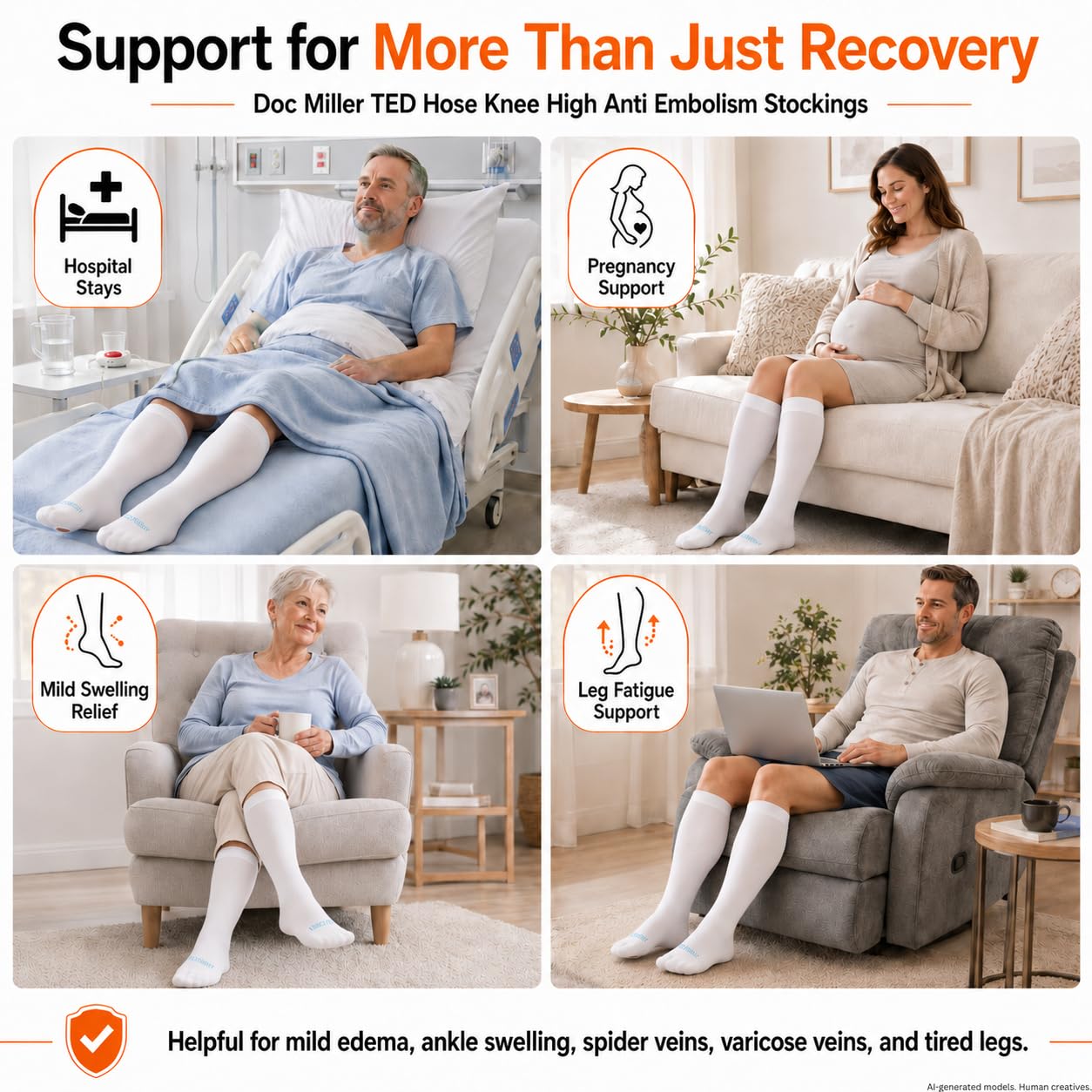 Doc Miller borde elástico que garantiza estabilidad sin apretar