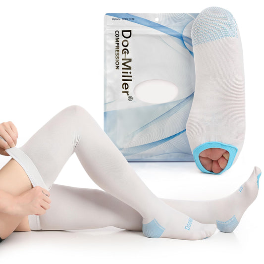 Doc Miller frente del empaque mostrando compresión moderada y talla visible