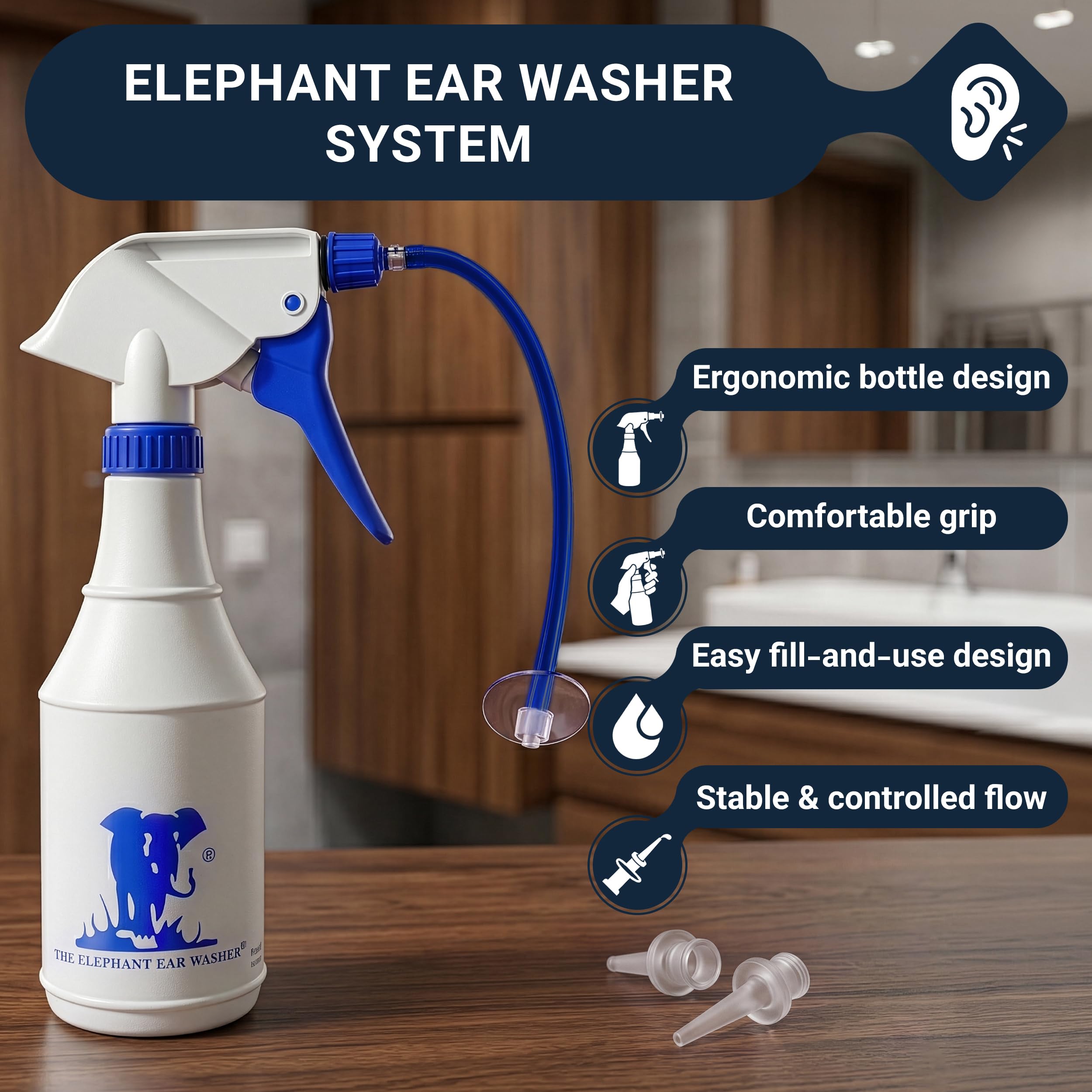Doctor Easy primer plano del gatillo que permite chorro controlado