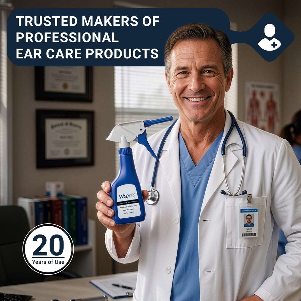 Doctor Easy vista del contenido del kit Wax-Rx con sobres de enjuague y accesorios incluidos