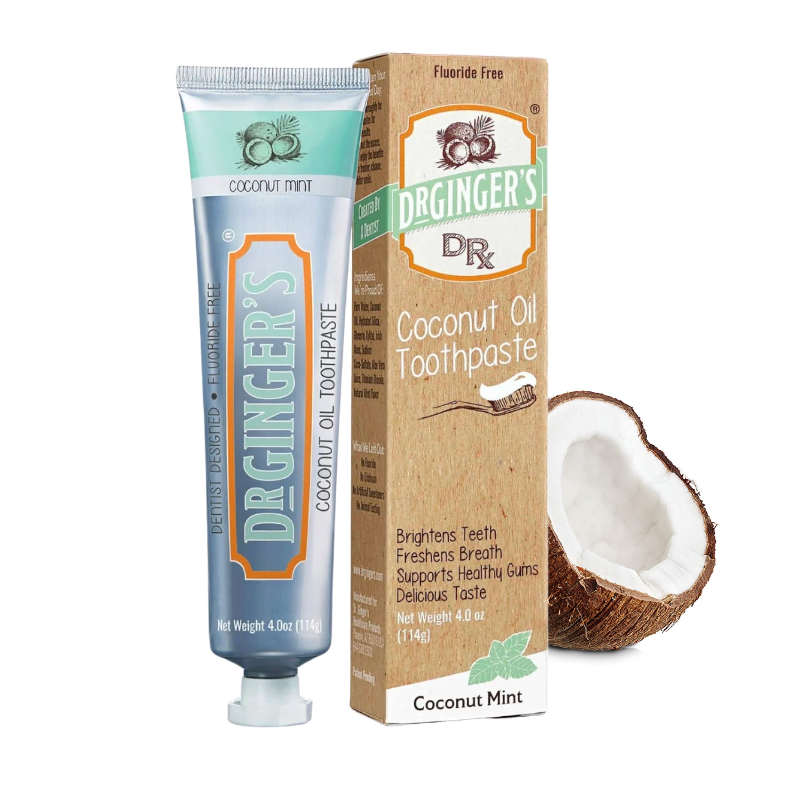 Doctor Ginger's frontal del tubo mostrando marca y beneficio natural