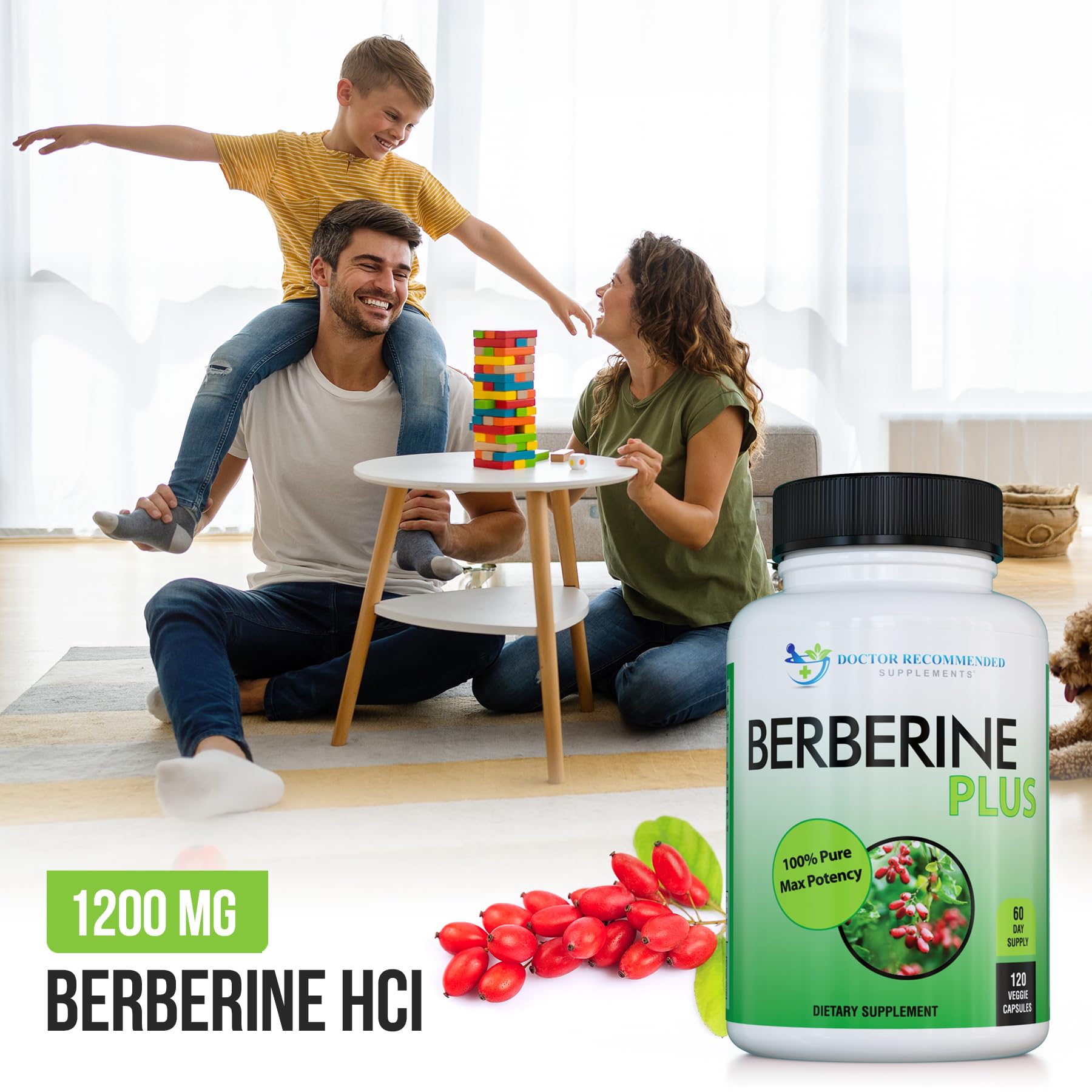 DOCTOR RECOMMENDED SUPPLEMENTS comparación de tamaño con regla para referencia