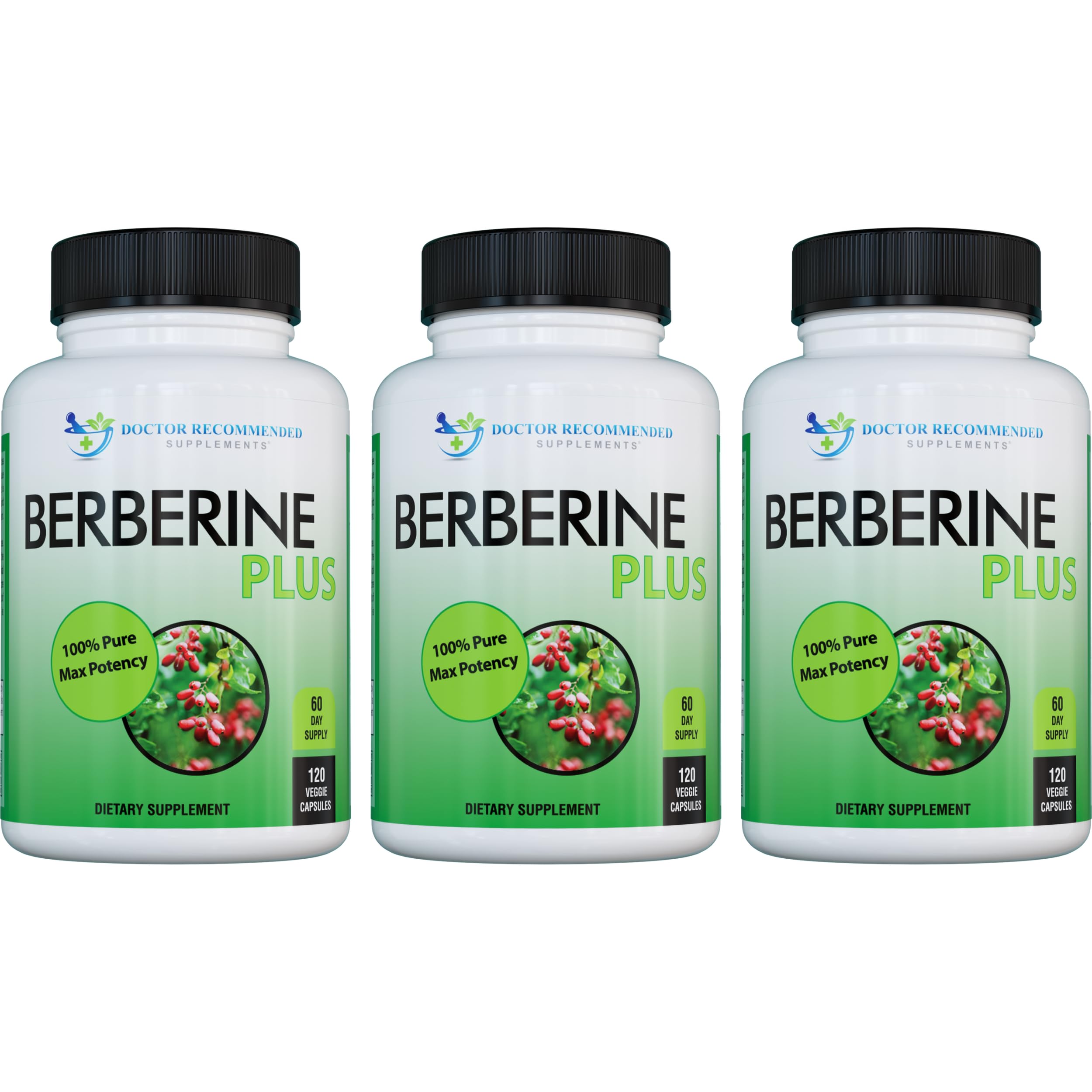 DOCTOR RECOMMENDED SUPPLEMENTS frontal del envase mostrando dosis clara y pureza