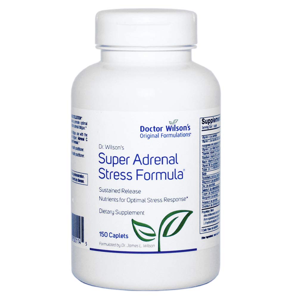 Doctor Wilson's frente del empaque mostrando la marca y beneficio de soporte adrenal