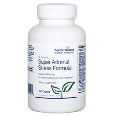 Doctor Wilson's frente del empaque mostrando la marca y beneficio de soporte adrenal