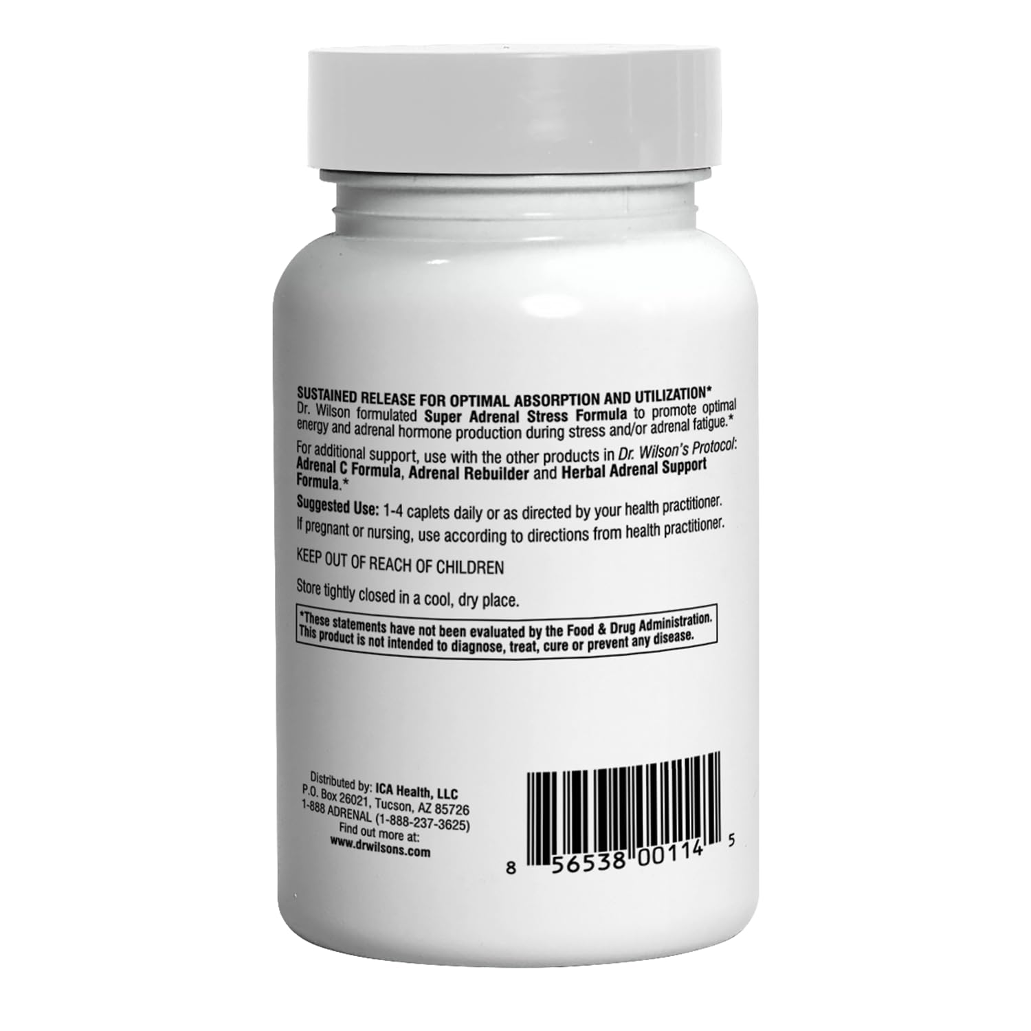 Doctor Wilson's textura de la capleta para detalle de formulación y fácil de tragar