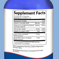 Doctor's Advantage etiqueta y tabla nutricional para verificar ingredientes clave