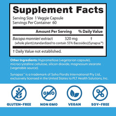 Doctor's BEST etiqueta nutricional legible con información de Synapsa