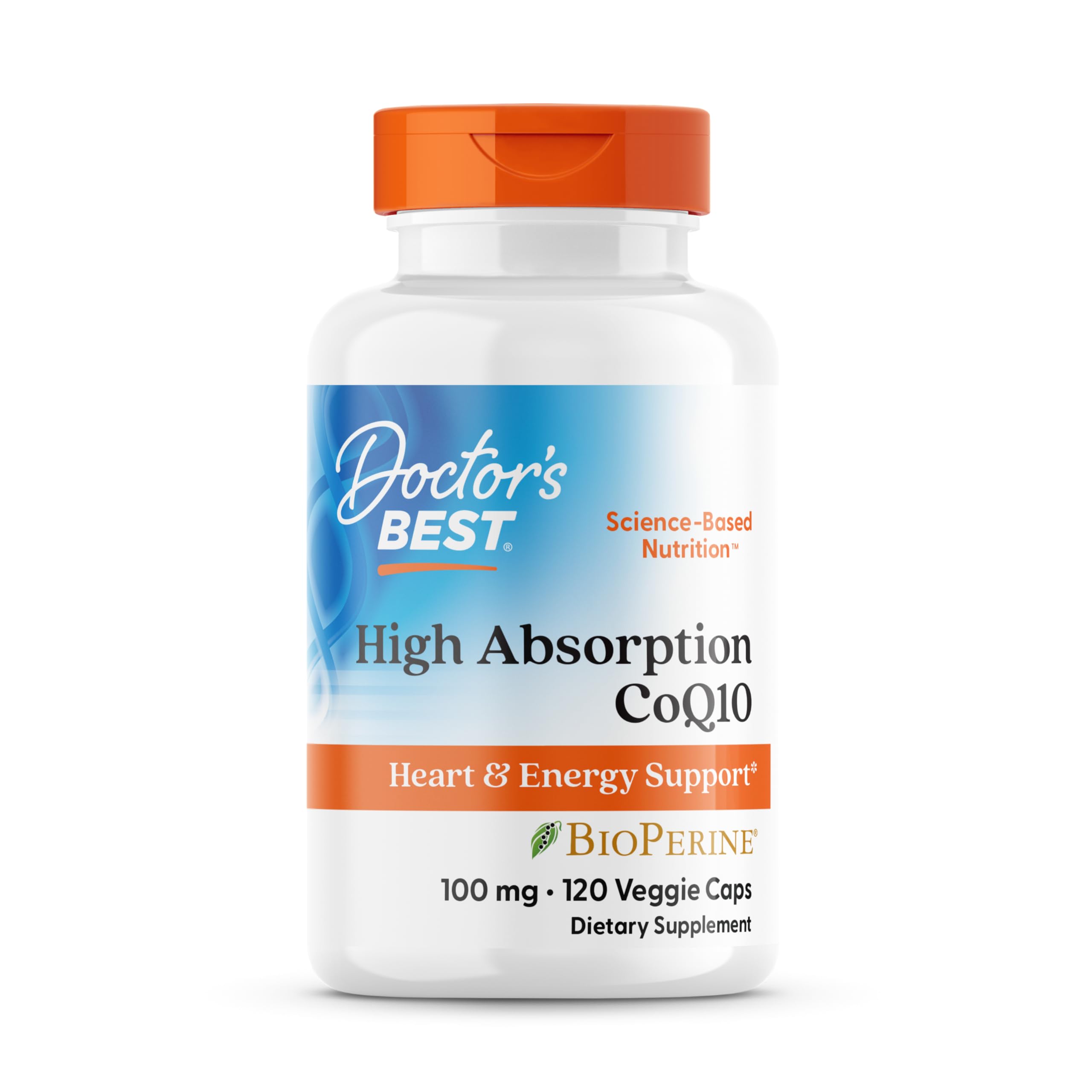 Doctor's BEST envase frontal mostrando etiqueta y beneficio de alta absorción