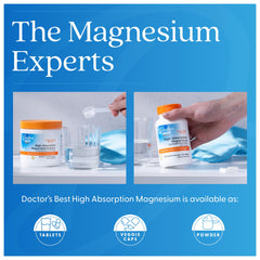 Doctor's BEST empaque lateral con información nutricional y modo de uso