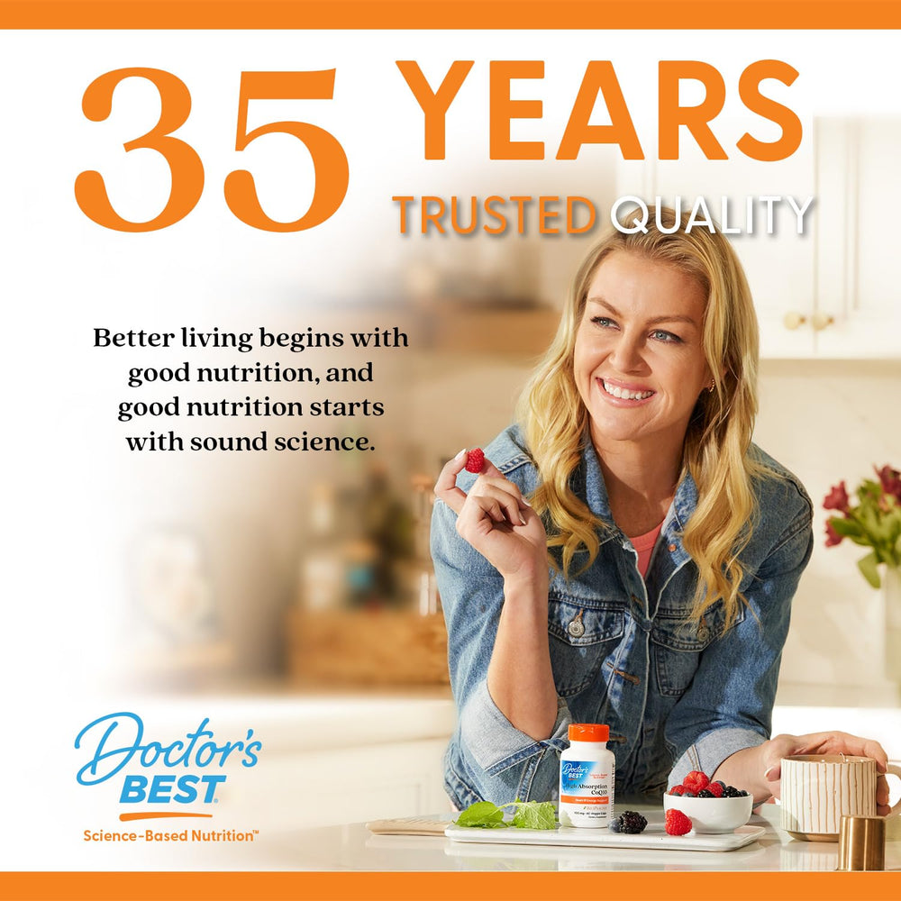 Doctor's Best suplemento en mesa con comida para ilustrar apoyo digestivo