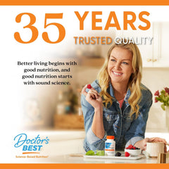 Doctor's BEST en ambiente activo que muestra compatibilidad con estilos de vida saludables