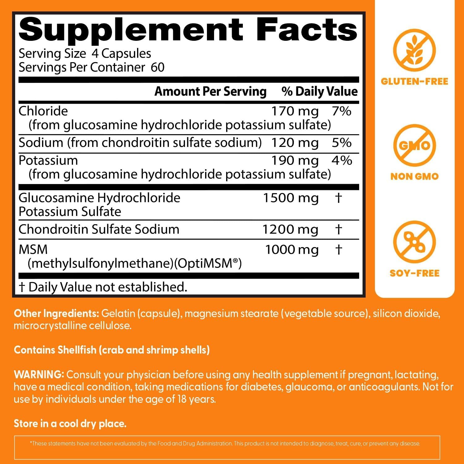 Doctor's BEST detalle de etiqueta con dosis e ingredientes clave visibles