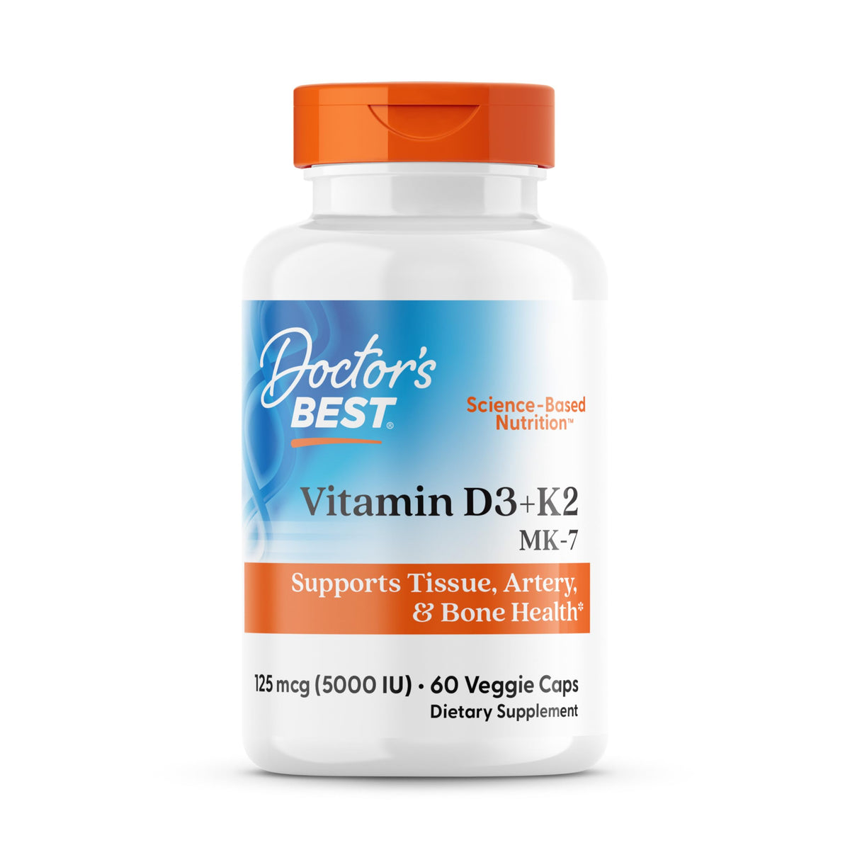 Doctor's BEST envase frontal mostrando la etiqueta clara y beneficios principales