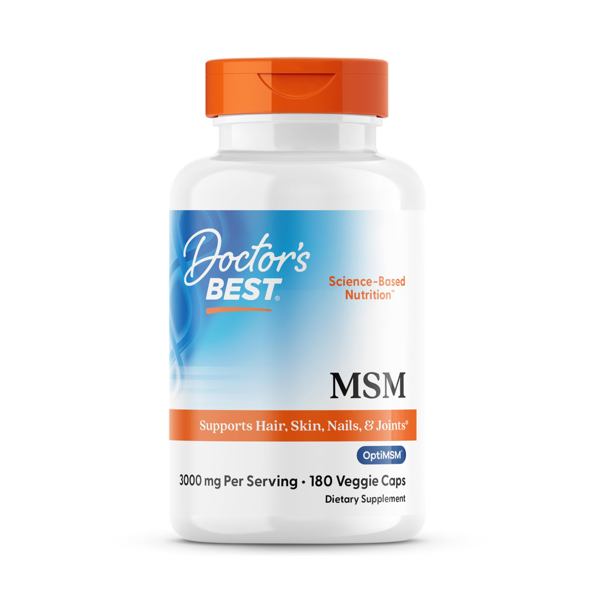 Doctor's BEST frontal del envase mostrando cápsulas y beneficio de pureza