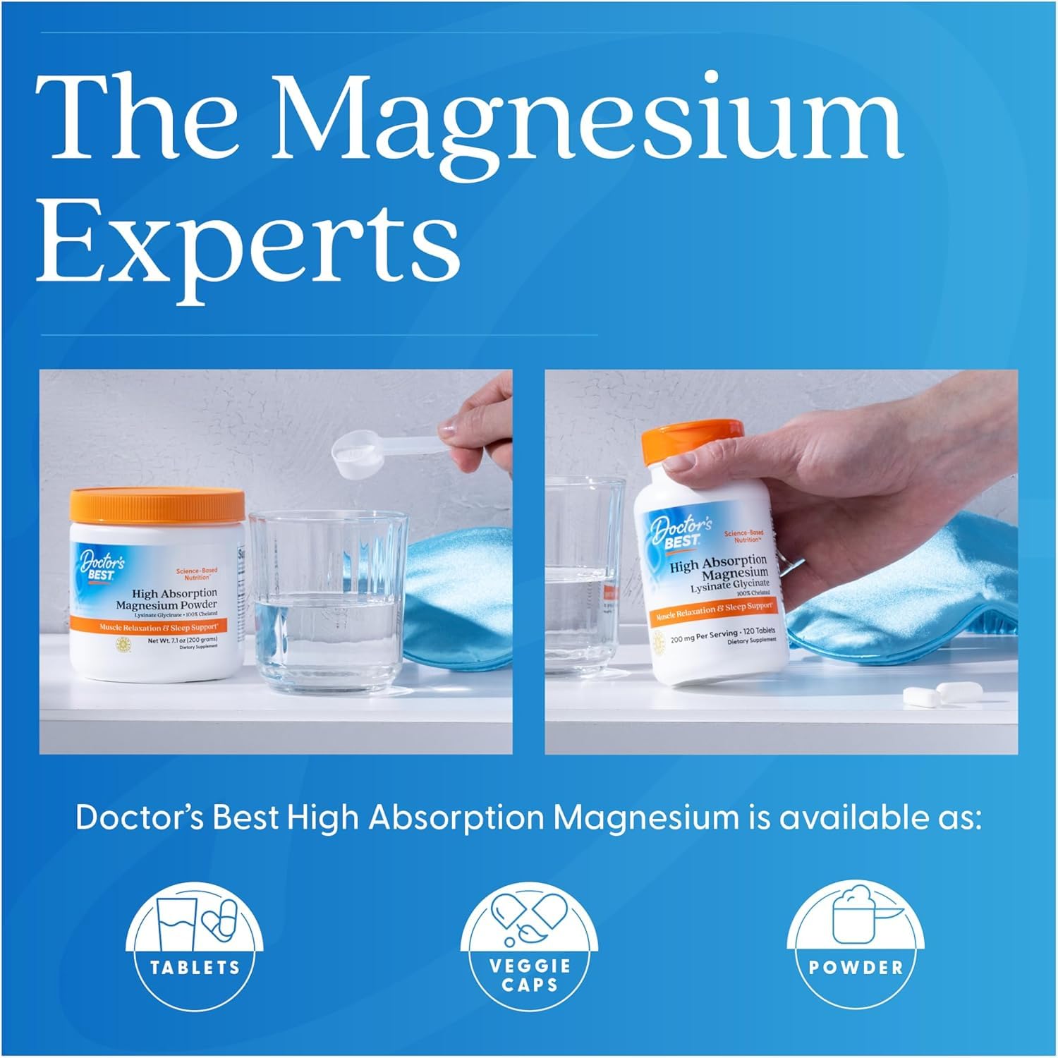 Doctor's BEST suplemento en entorno deportivo para recuperación y relajación