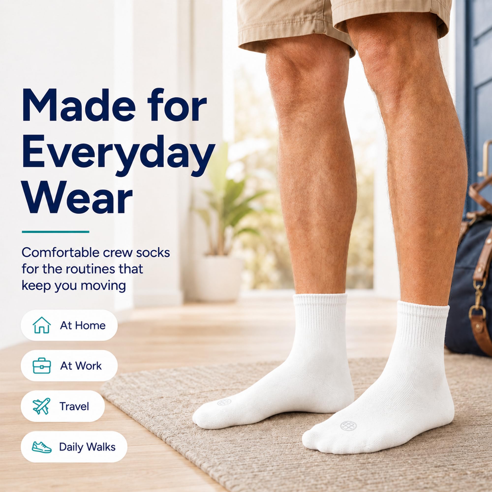 Doctor's Choice paquete 4 pares escala, incluye talla grande y ahorro
