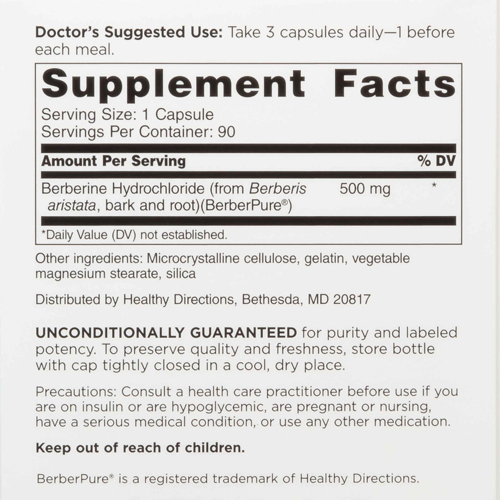 DOCTORS' PREFERRED etiqueta de ingredientes y concentración verificada