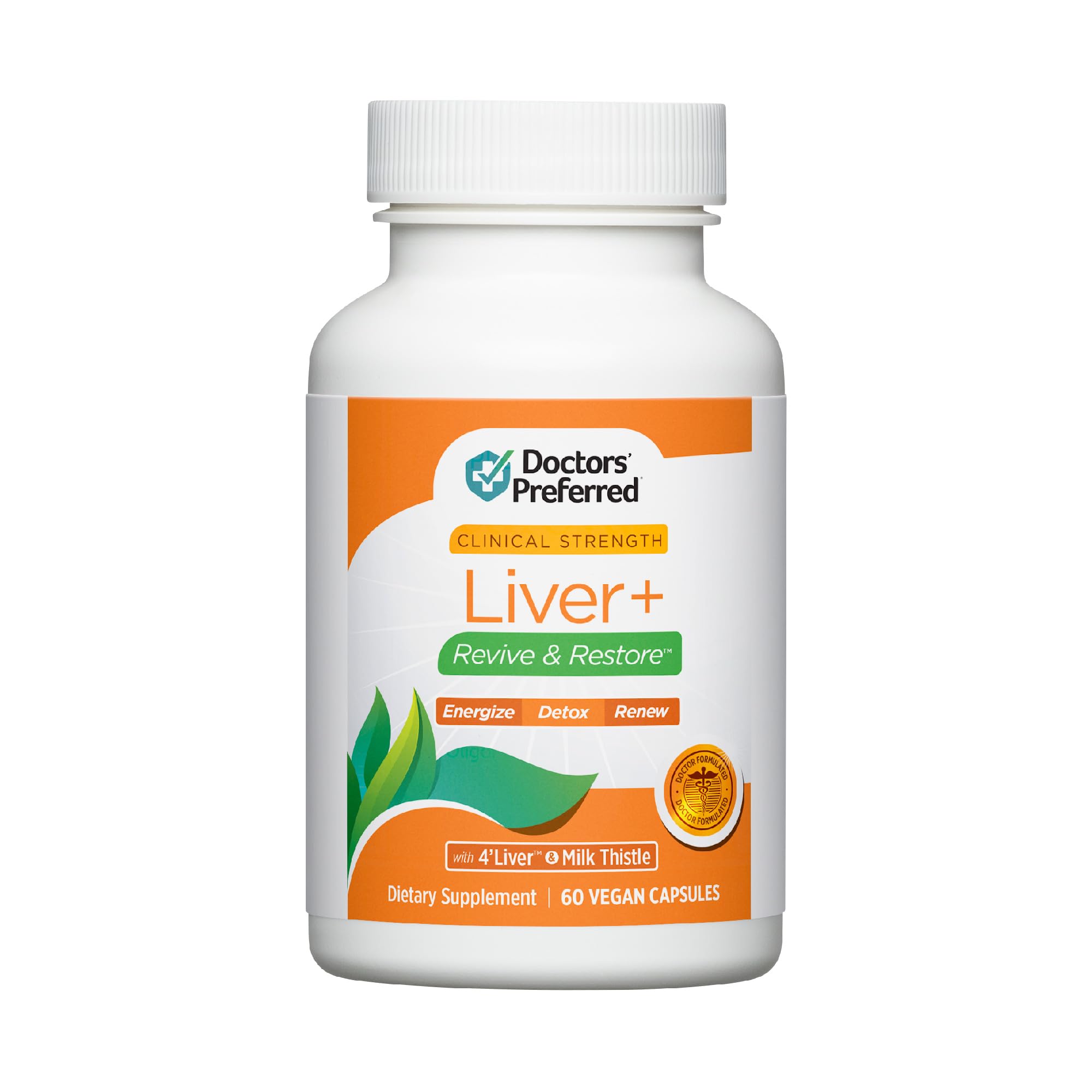 DOCTORS' PREFERRED envase frontal, apariencia profesional y confianza