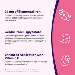 Doctor's Recipes etiqueta nutricional detallada con hierro y vitamina C