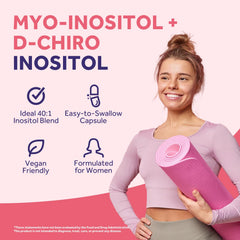 Doctor's Recipes polvo de inositol en primer plano para visualizar pureza del ingrediente