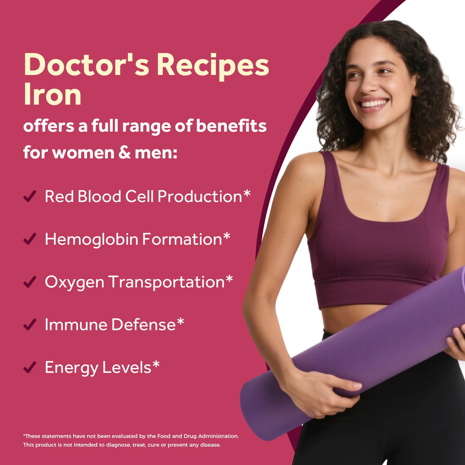 Doctor's Recipes primer plano de la tableta mostrando textura compacta