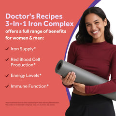 Doctor's Recipes primera plana de la textura de la tableta destacando tolerancia digestiva