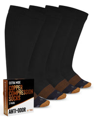 Doctor's Select empaque frontal negro mostrando dos pares y beneficio de soporte