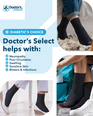 Doctor's Select costura de punta lisa, reduce rozaduras en dedos