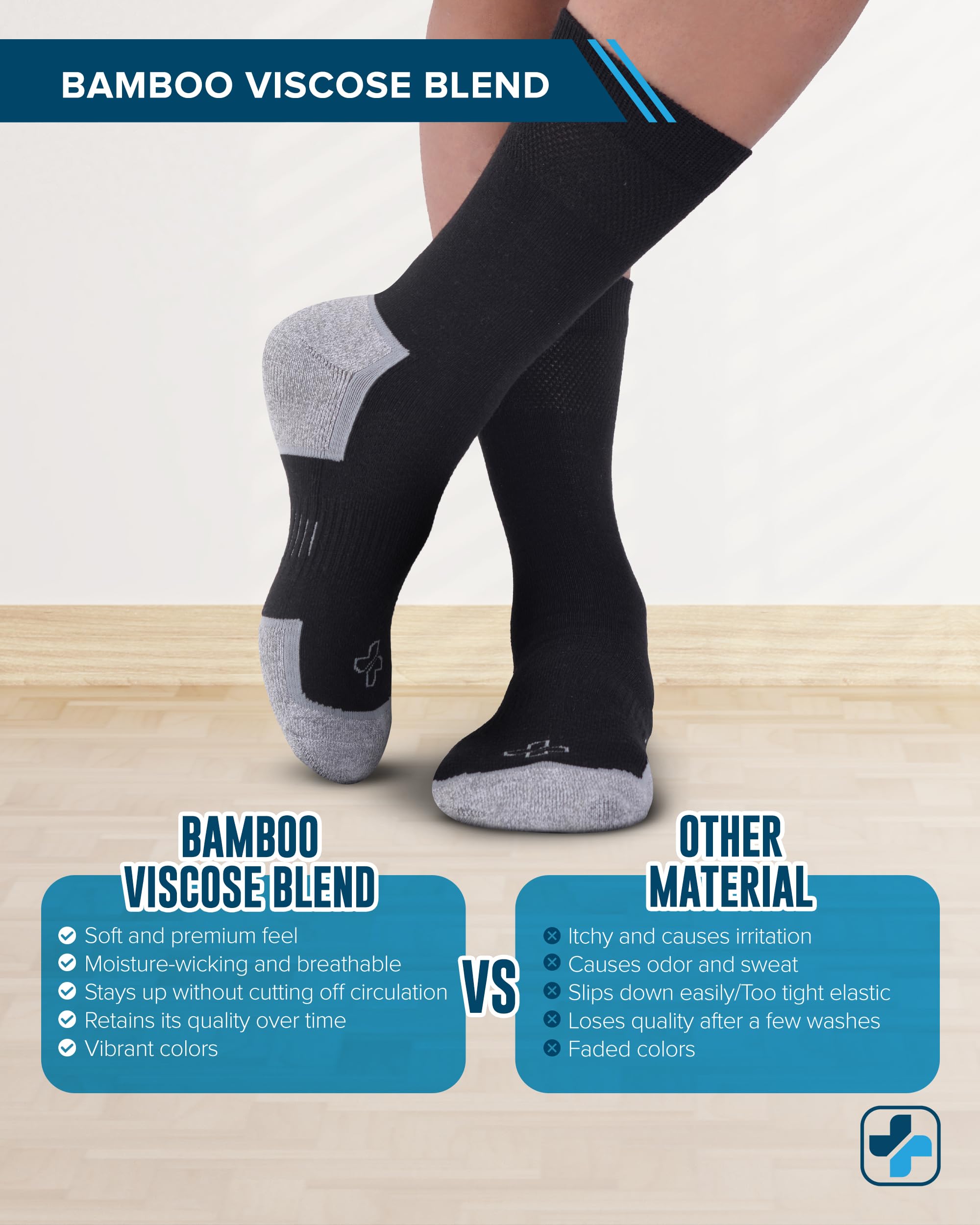 Doctor's Select detalle del puño ultra-stretch que evita marcas y aprietes
