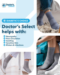 Doctor's Select comparación del puño ancho que no aprieta el tobillo