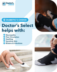 Doctor's Select puño ancho sin compresión que proporciona ajuste cómodo y no marca