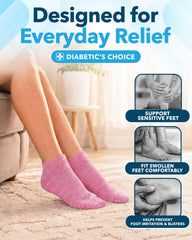 Doctor's Select detalle de la costura de punta plana que reduce rozaduras y presión