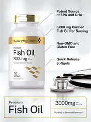 Doctor's Way etiqueta nutricional enfocada que evidencia EPA, DHA y pureza