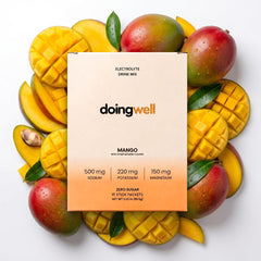 doingwell paquete frontal mango mostrando envase práctico y beneficios