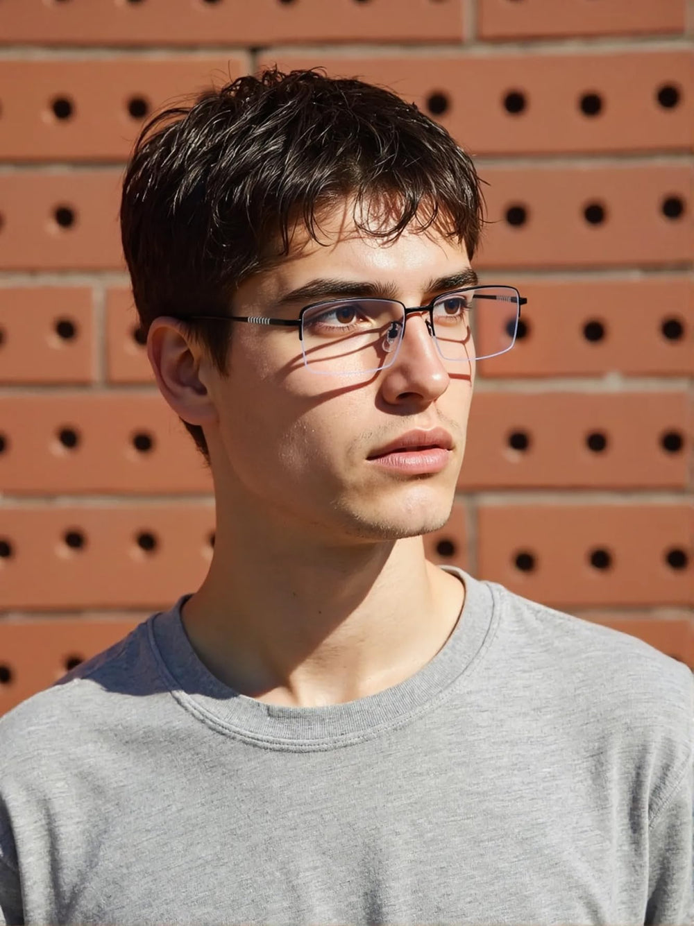 Gafas Dollger sobre escritorio en uso, ideales para trabajo frente a pantalla