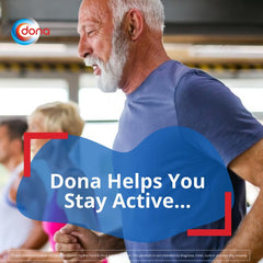 Dona persona haciendo ejercicio suave, promoviendo movilidad y actividad
