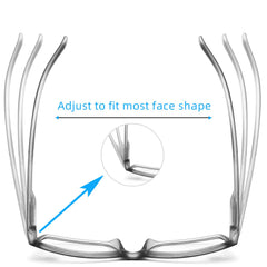 DONGDI gafas puestas frente a un ordenador reduciendo fatiga visual