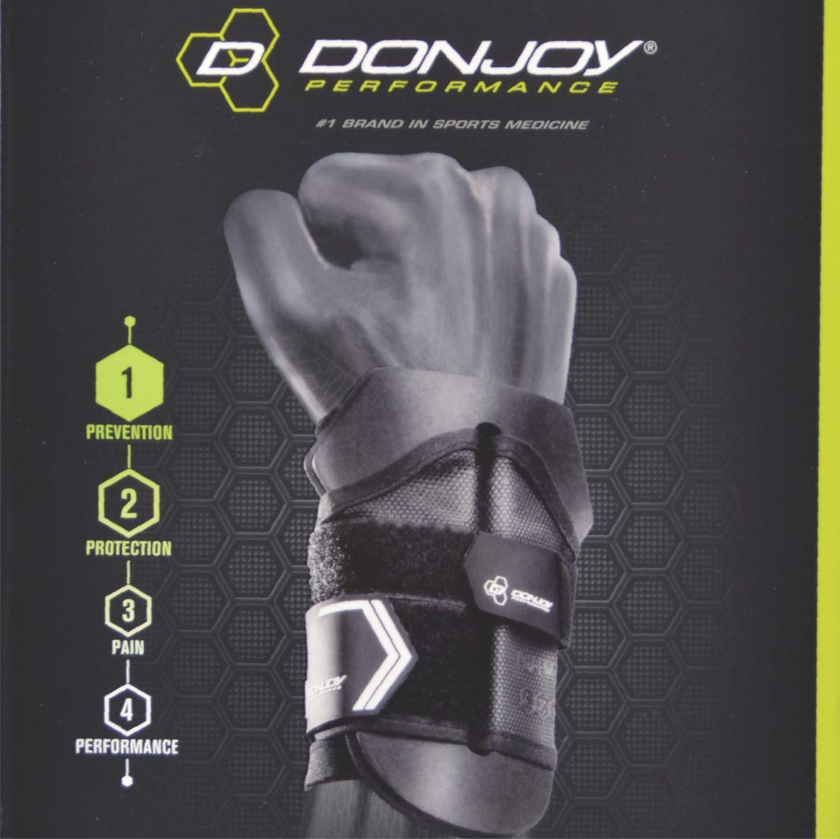 DonJoy Performance detalle de las correas dobles para mayor estabilidad